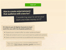 Tablet Screenshot of canexplode.com